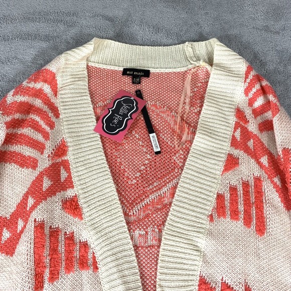 Miss Avenue NWT Tribal Aztec Knit Sweater Open Cardigan Size Small/Med Women’s - Picture 2 of 7